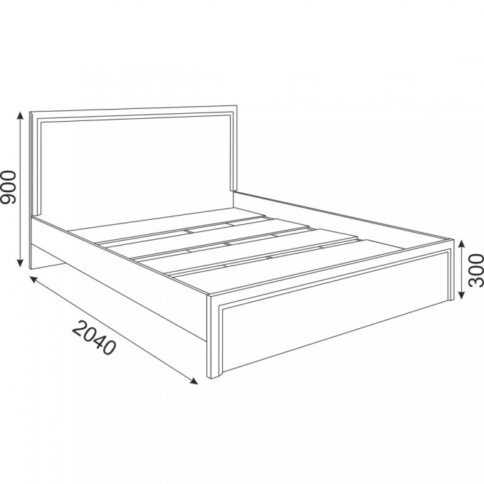 Кровать стандарт Беатрис М16 1,4м