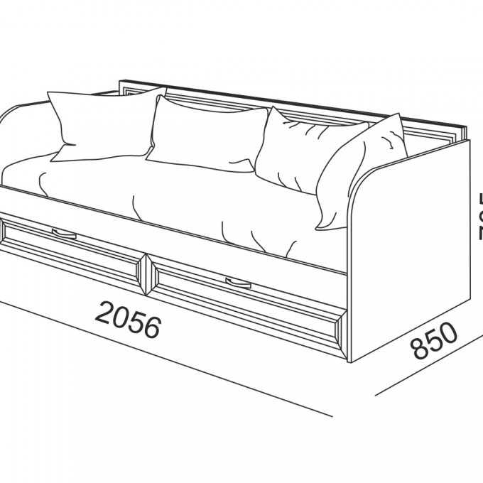 Кровать с ящиками Остин М23