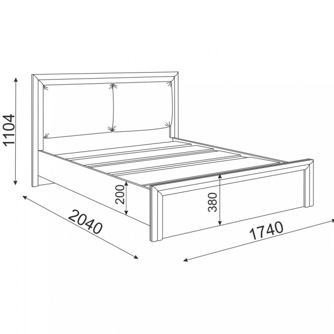 Кровать Глэдис М31 1,6м