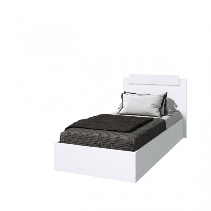 Кровать Эко0,9м Белый