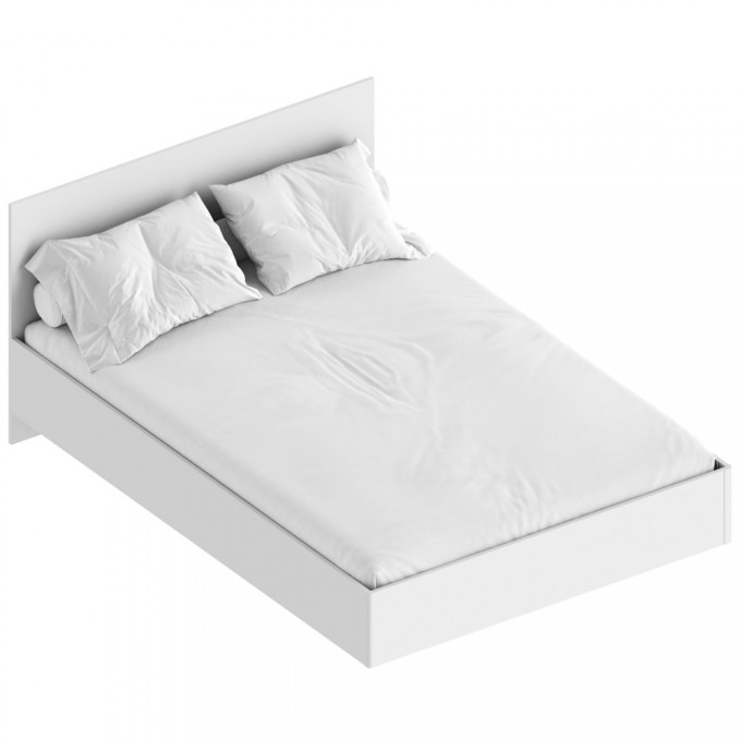 Кровать 1,4м каркас Бьянко Белый лофт
